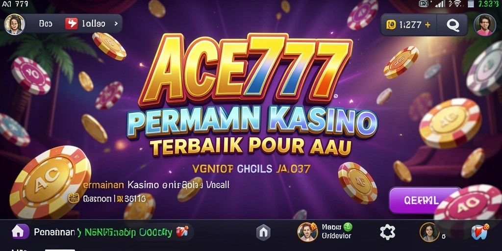 Tampilan menarik dari gameplay ACE777 menunjukkan keseruan dalam bermain Kasino.