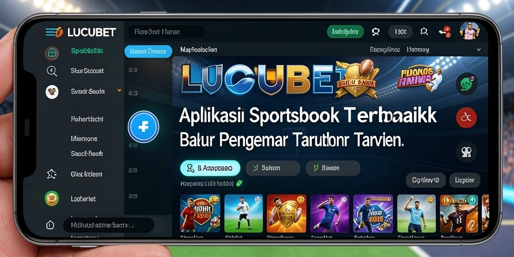 Tampilan antarmuka LUCUBET yang menarik dan mudah digunakan.