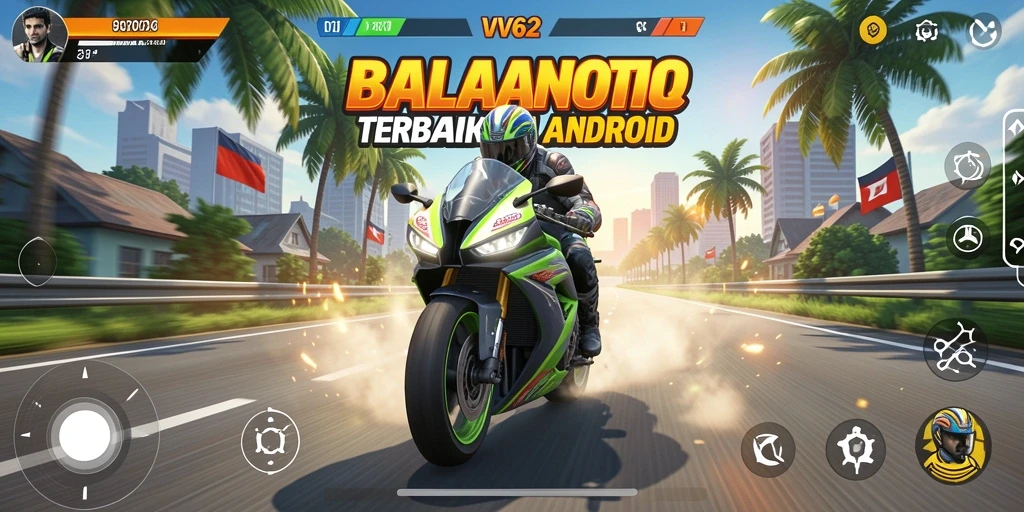 Gameplay seru balapan motor di VV62