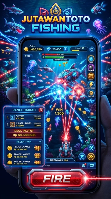 Tampilan utama aplikasi jutawantoto yang user-friendly.